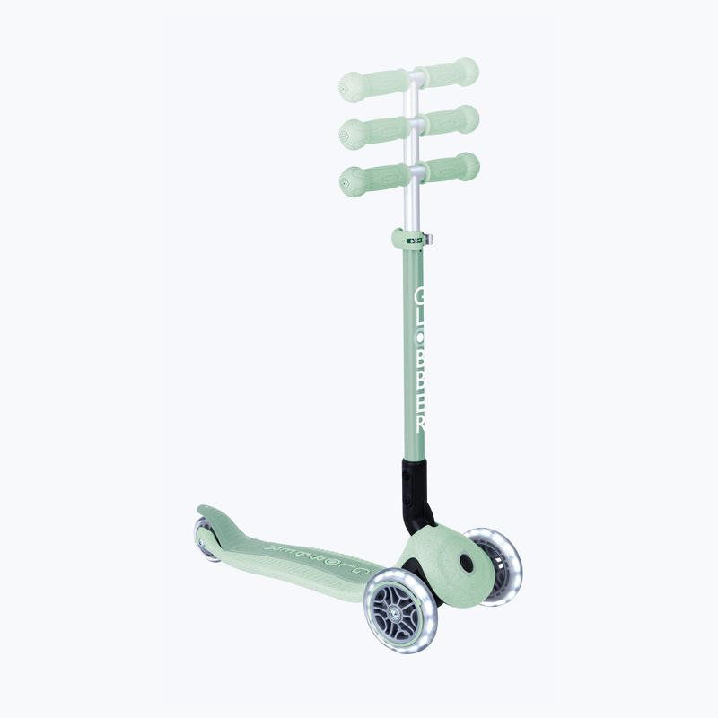Самокат триколісний дитячий Globber Junior Primo Foldable Lights Eco pistachio 8