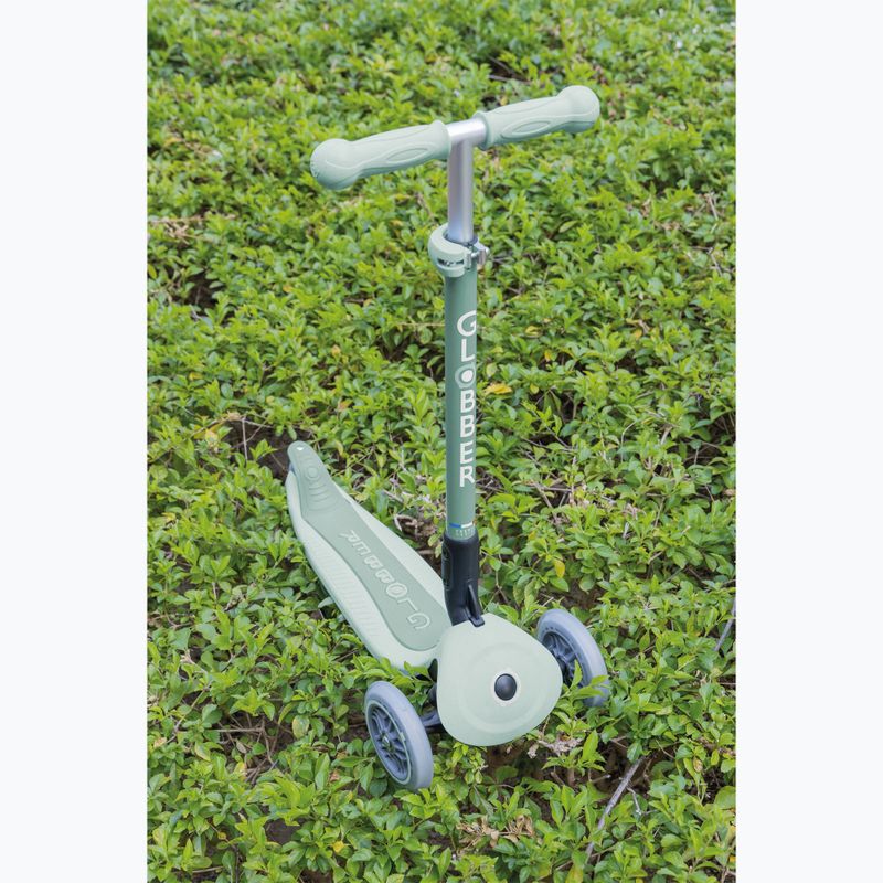 Самокат триколісний дитячий Globber Junior Primo Foldable Lights Eco pistachio 11