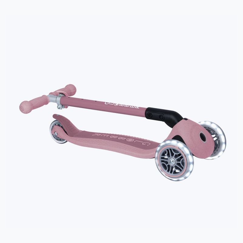 Самокат триколісний дитячий Globber Junior Primo Foldable Lights Eco berry 4