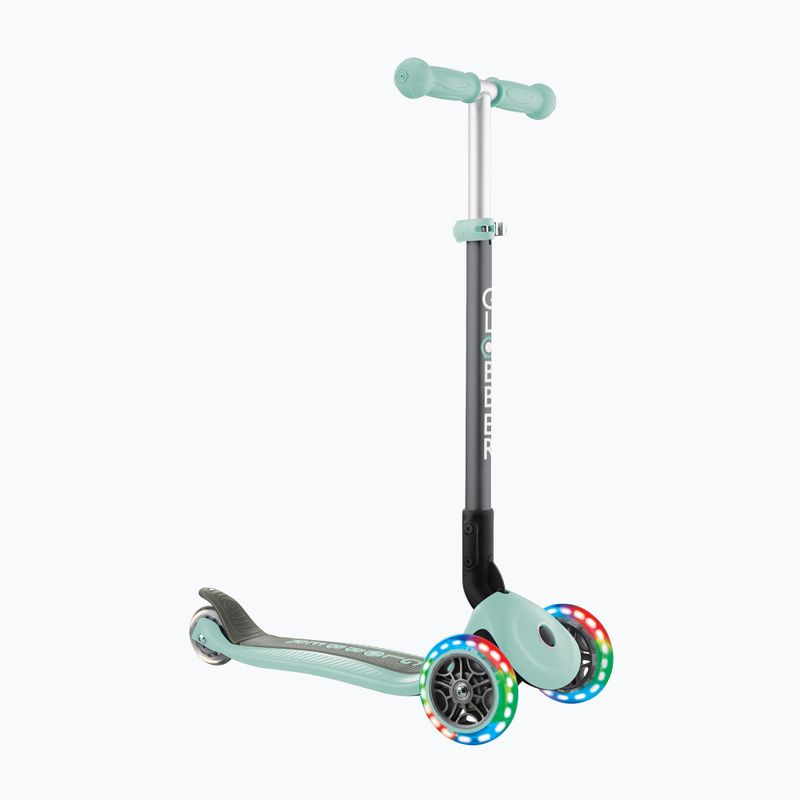 Самокат трьохколісний дитячий Globber Primo Foldable Lights mint