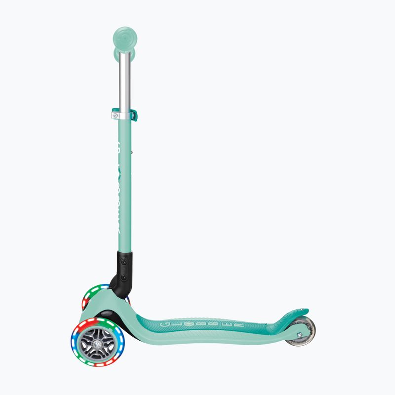 Самокат трьохколісний дитячий Globber Primo Foldable Lights mint 2