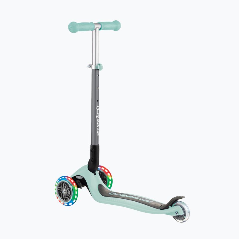 Самокат трьохколісний дитячий Globber Primo Foldable Lights mint 3