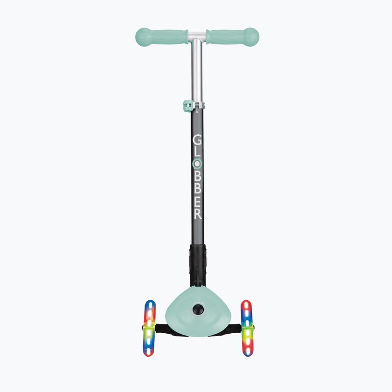 Самокат трьохколісний дитячий Globber Primo Foldable Lights mint 4