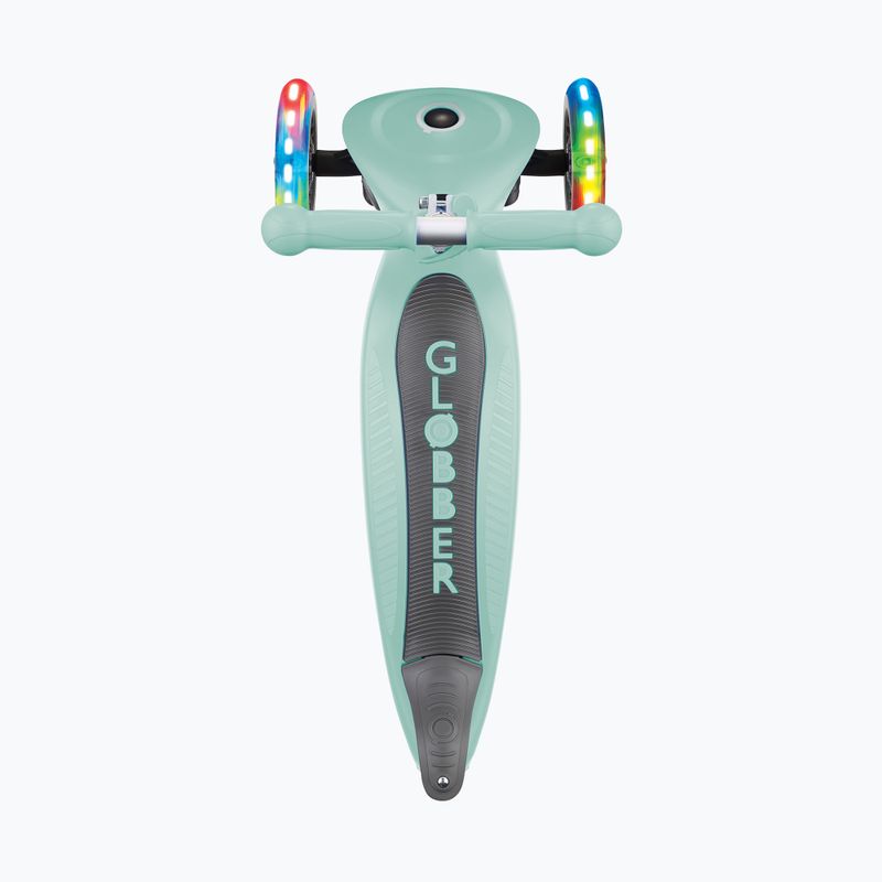 Самокат трьохколісний дитячий Globber Primo Foldable Lights mint 5