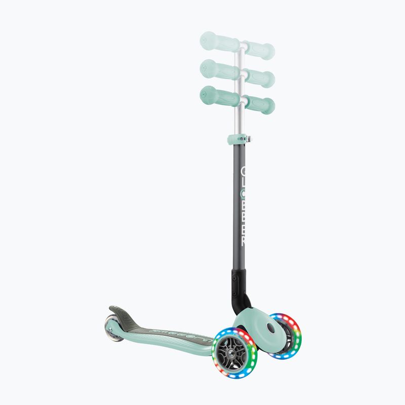 Самокат трьохколісний дитячий Globber Primo Foldable Lights mint 8