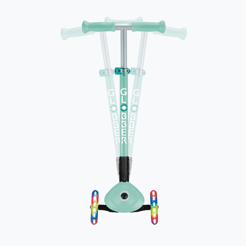 Самокат трьохколісний дитячий Globber Primo Foldable Lights mint 9