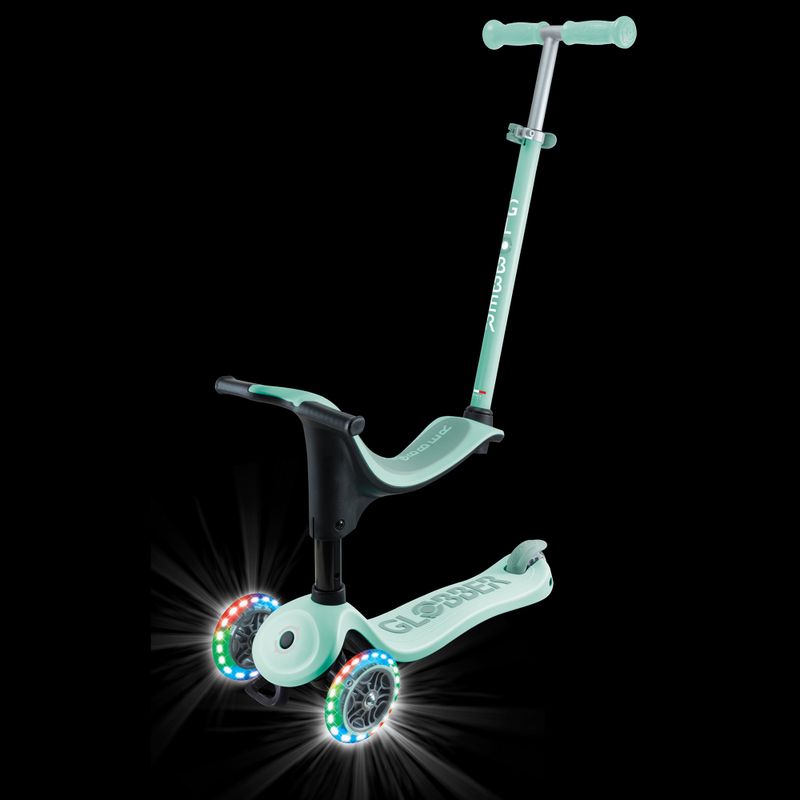 Самокат трьохколісний дитячий Globber Go.Up Sporty Lights pastel pink 5