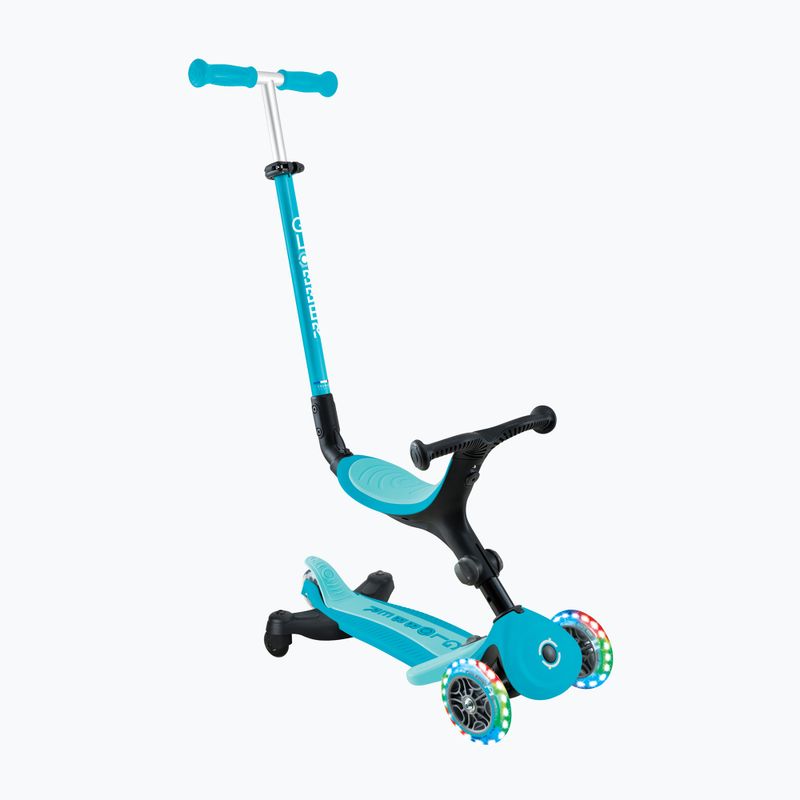 Самокат триколісний дитячий Globber Go.Up Active Lights 360 aqua 3