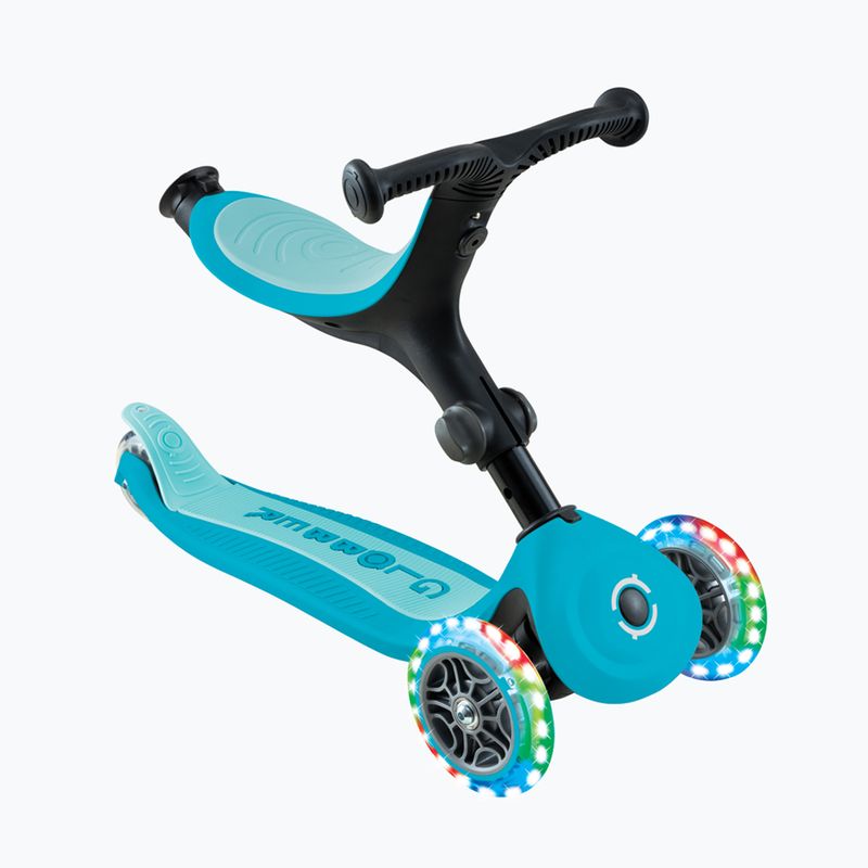 Самокат триколісний дитячий Globber Go.Up Active Lights 360 aqua 4