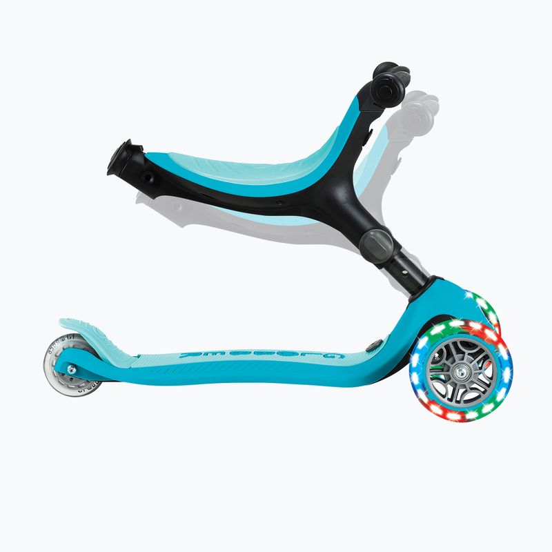 Самокат триколісний дитячий Globber Go.Up Active Lights 360 aqua 7