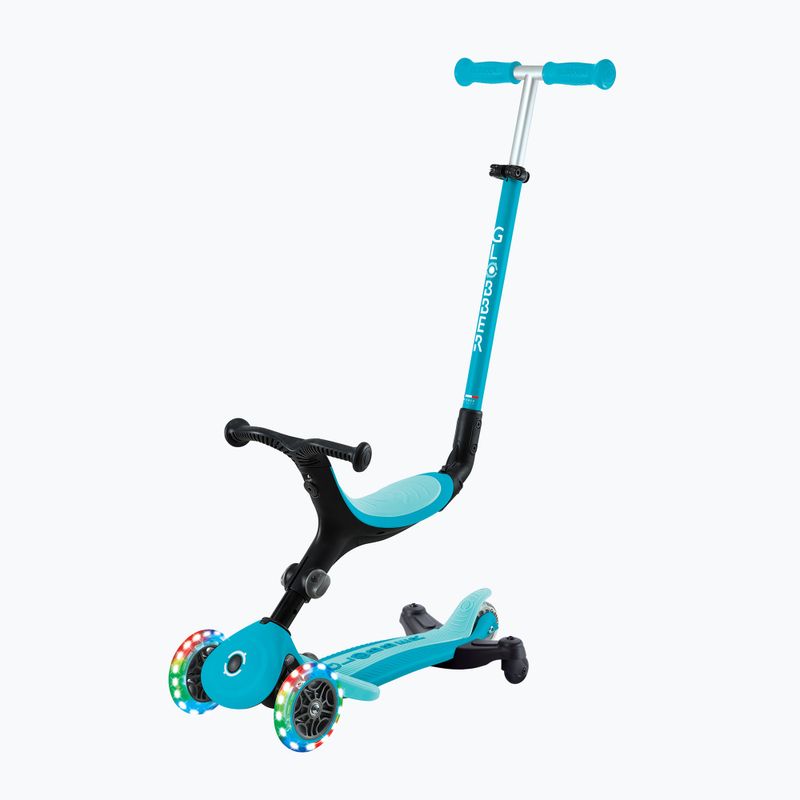 Самокат триколісний дитячий Globber Go.Up Active Lights 360 aqua 11