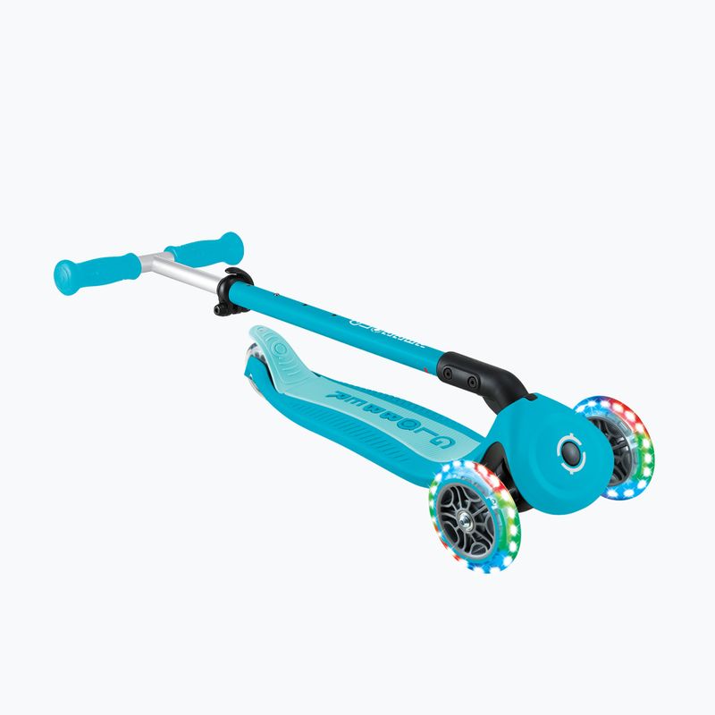 Самокат триколісний дитячий Globber Go.Up Active Lights 360 aqua 12