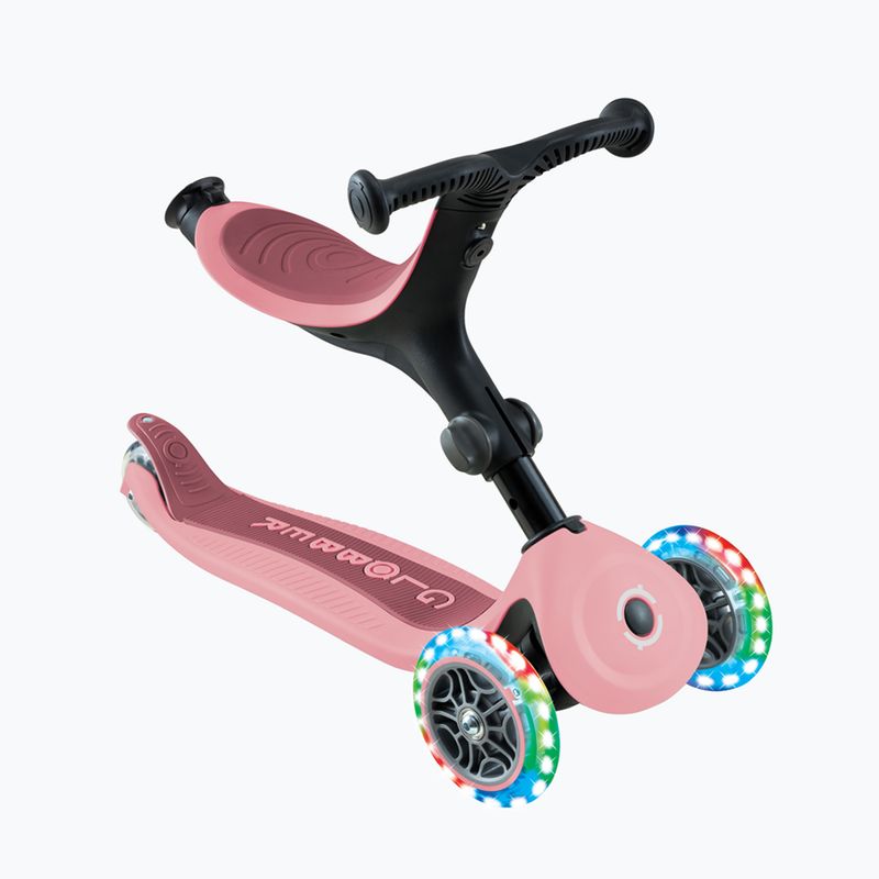 Самокат триколісний дитячий Globber Go.Up Active Lights 360 pink 4