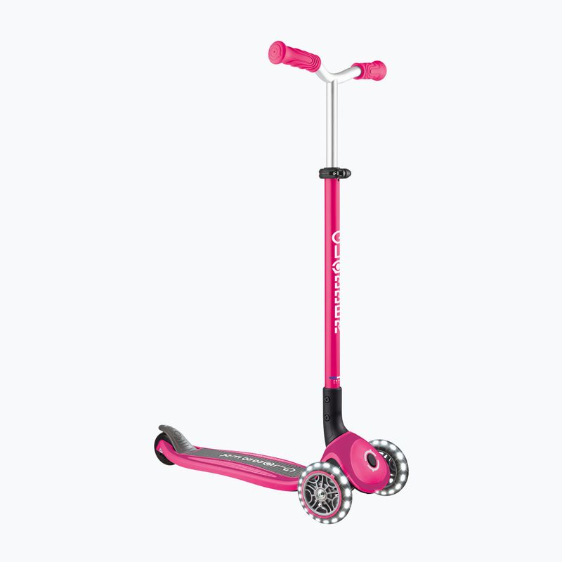 Самокат триколісний дитячий Globber Master Lights fuchsia