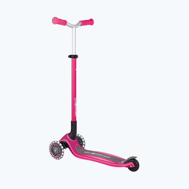 Самокат триколісний дитячий Globber Master Lights fuchsia 3