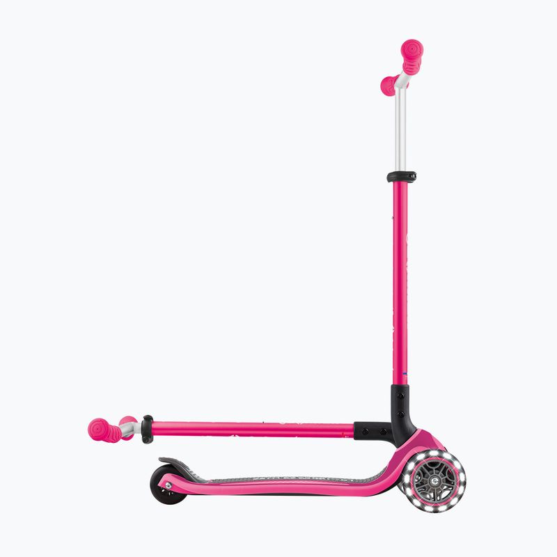 Самокат триколісний дитячий Globber Master Lights fuchsia 9