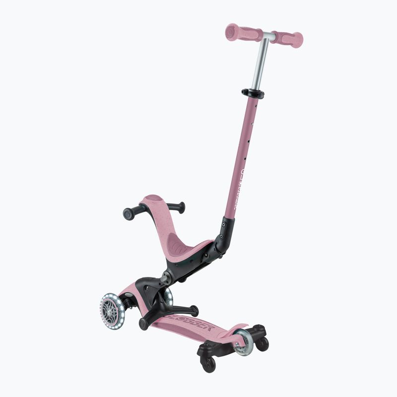 Самокат трьохколісний дитячий Globber Go.Up Deluxe Lights Ecologic 360 berry 4