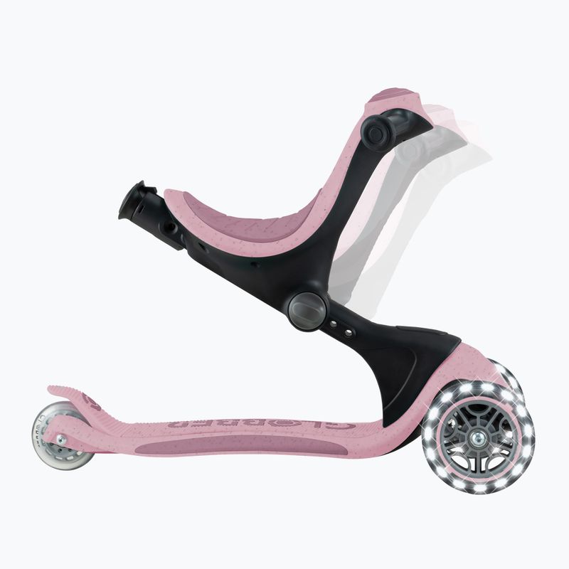 Самокат трьохколісний дитячий Globber Go.Up Deluxe Lights Ecologic 360 berry 7