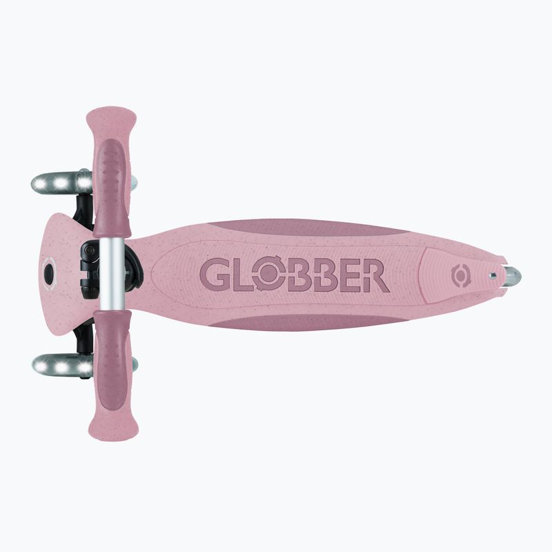 Самокат трьохколісний дитячий Globber Go.Up Deluxe Lights Ecologic 360 berry 14