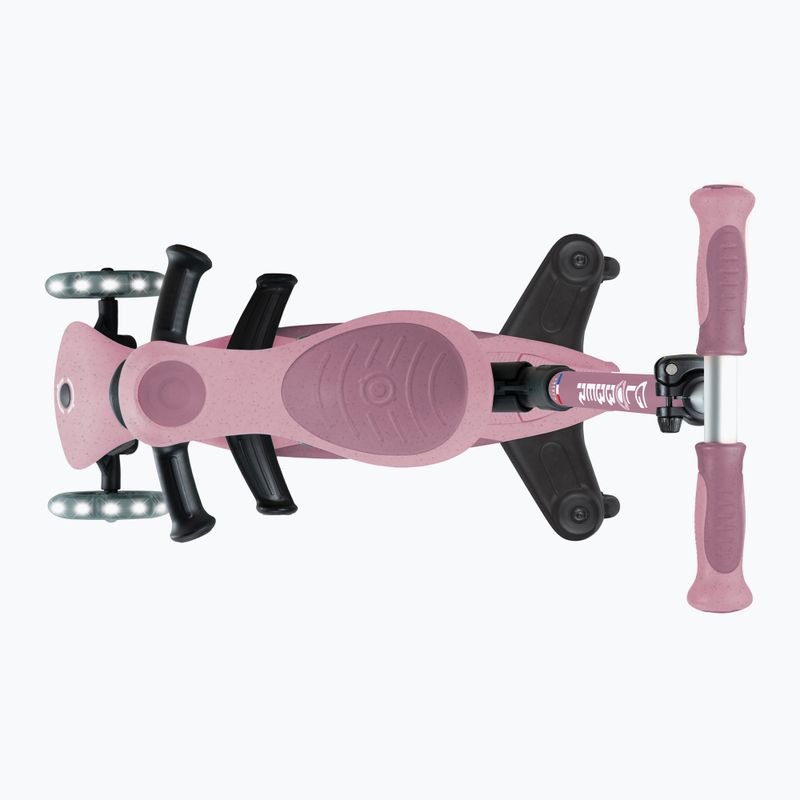 Самокат трьохколісний дитячий Globber Go.Up Deluxe Lights Ecologic 360 berry 15