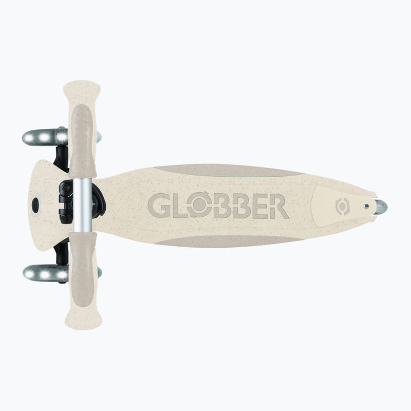 Самокат трьохколісний дитячий Globber Go.Up Deluxe Lights Ecologic 360 coconut 16