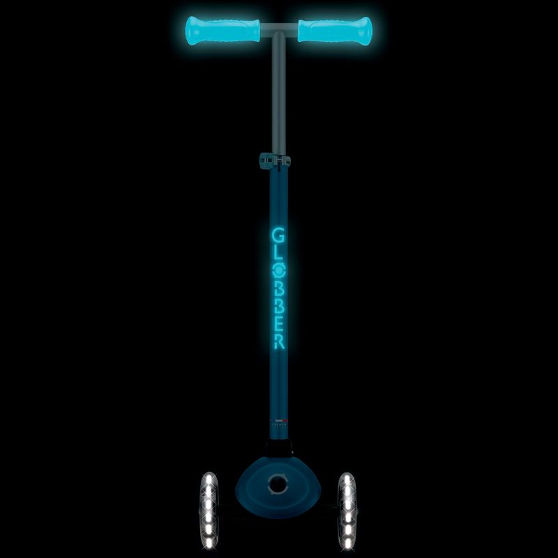 Самокат триколісний дитячий Globber Primo Plus Glow Lights petrol blue 11