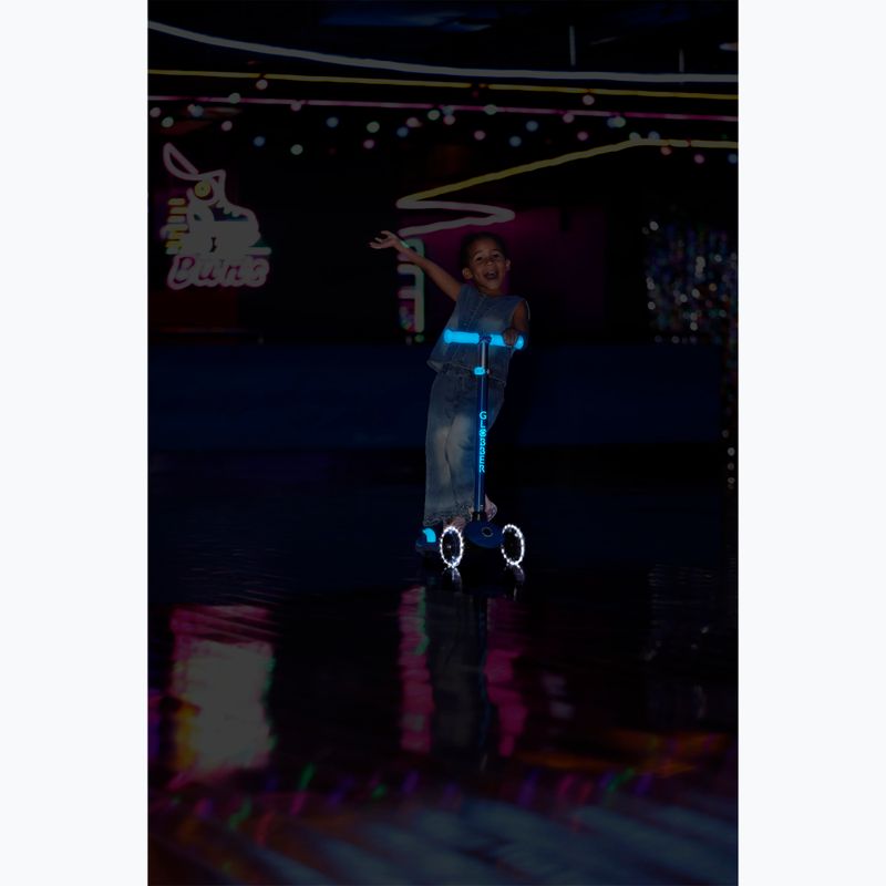 Самокат триколісний дитячий Globber Primo Plus Glow Lights petrol blue 15