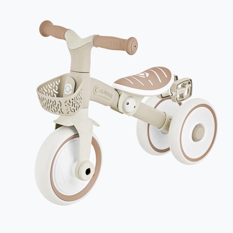 Велосипед біговий триколісний Біговел триколісний Globber Learning Trike 2w1 Plus Ecologic coconut 4