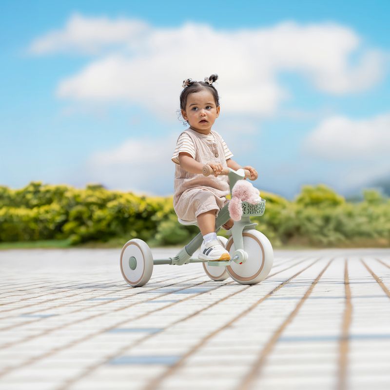 Велосипед біговий триколісний Біговел триколісний Globber Learning Trike 2w1 Plus Ecologic pistachio 11