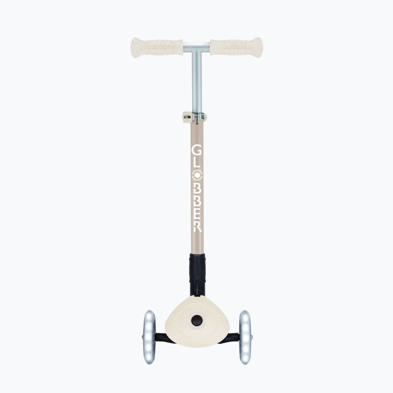 Самокат триколісний дитячий Globber Junior Primo Foldable Lights Eco coconut 3