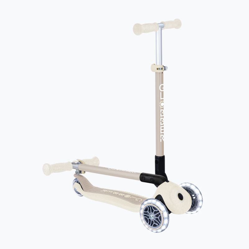 Самокат триколісний дитячий Globber Junior Primo Foldable Lights Eco coconut 6