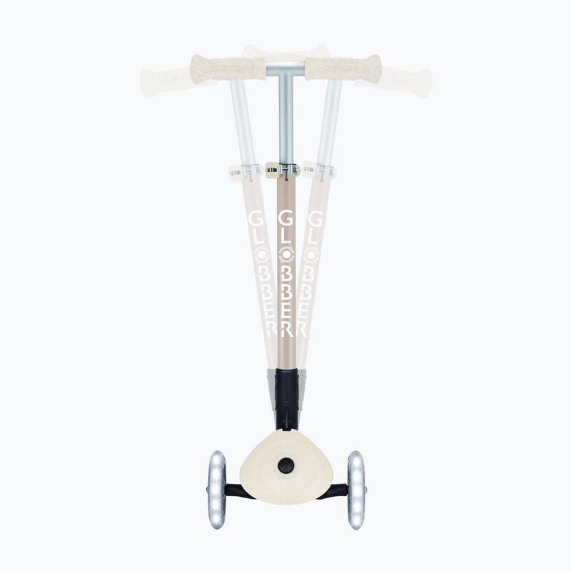 Самокат триколісний дитячий Globber Junior Primo Foldable Lights Eco coconut 9