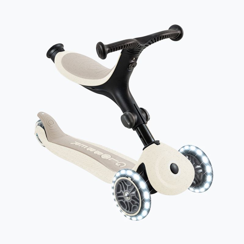 Самокат триколісний дитячий Globber Go.Up Active Ecologic Lights coconut 4