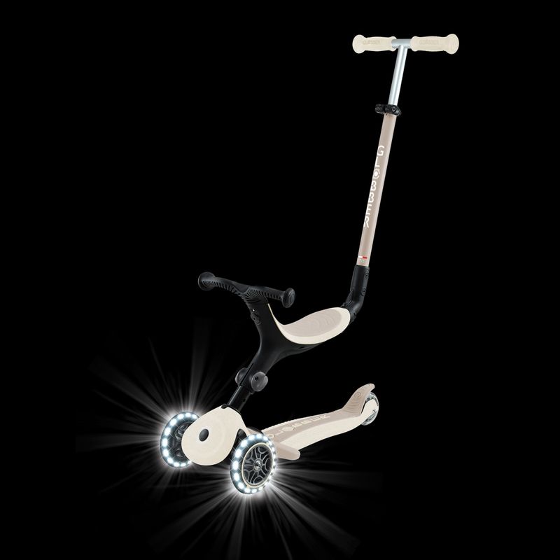 Самокат триколісний дитячий Globber Go.Up Active Ecologic Lights coconut 17