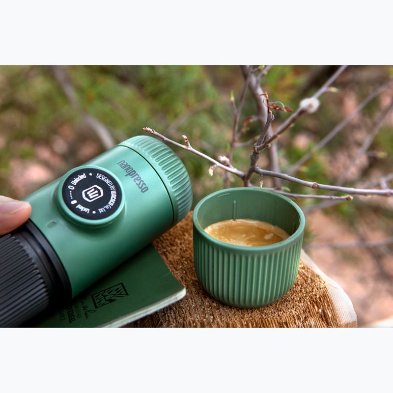 Портативна кавоварка Wacaco Nanopresso 80 мл + чохол мох зелений 4