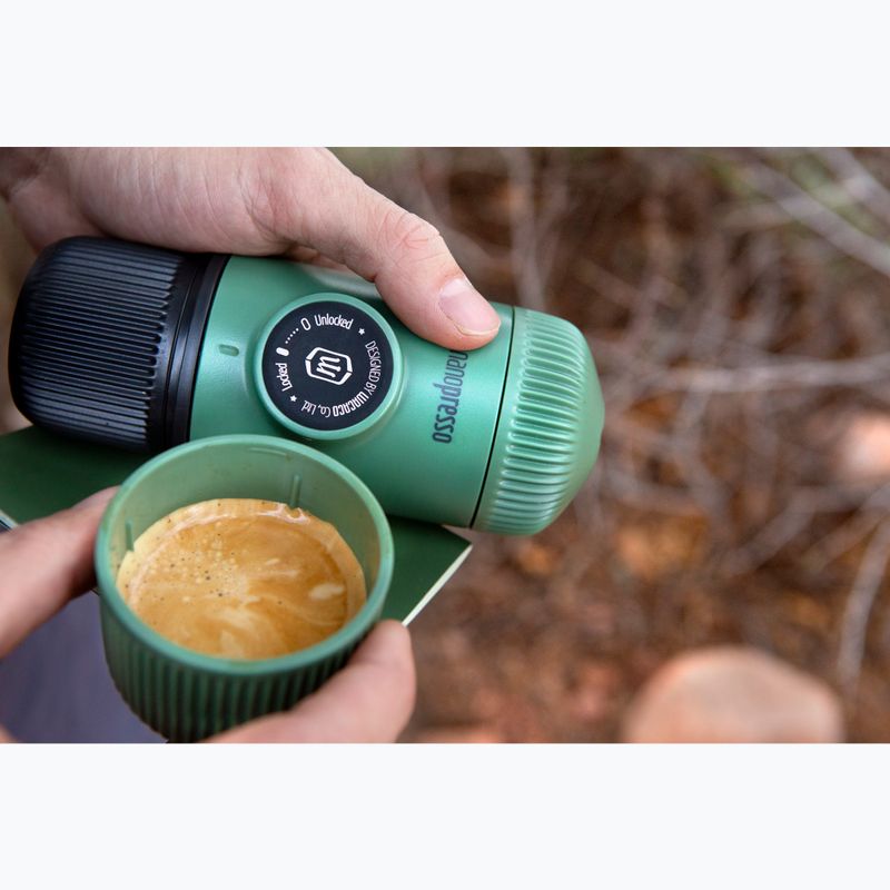 Експрес кавовий портативний Wacaco Nanopresso 80 мл + Чохол moss green 5