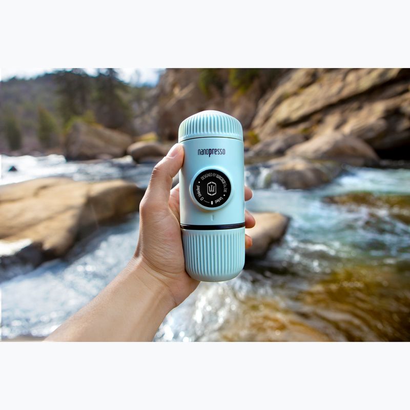 Портативна кавоварка Wacaco Nanopresso 80 мл + чохол арктичний синій 4