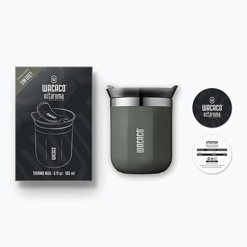 Кружка термічна WACACO Octaroma Classico 180 мл dim grey 3