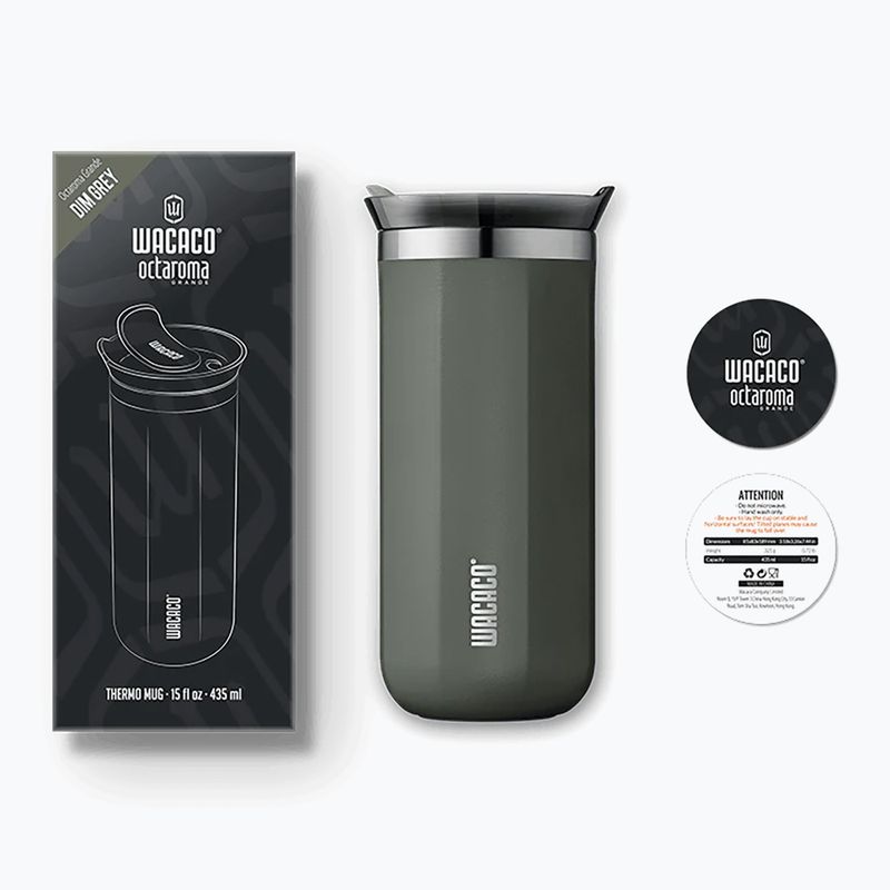 Кружка термічна WACACO Octaroma Grande 435 мл dim grey 2
