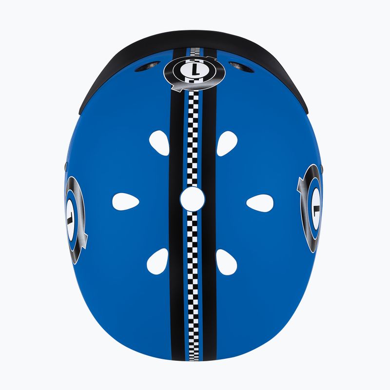 Шолом дитячий Globber Elite Lights navy blue racing 6