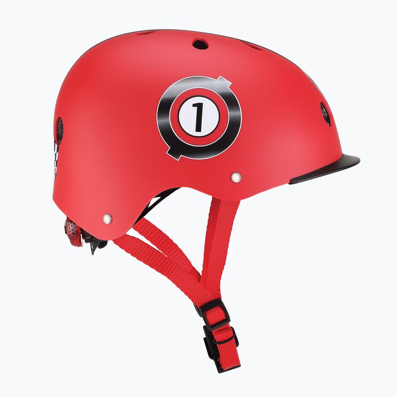 Шолом дитячий Globber Elite Lights new red racing 2