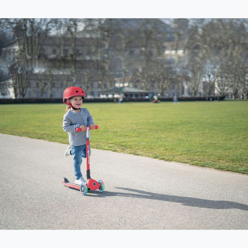 Шолом дитячий Globber Elite Lights new red racing 10