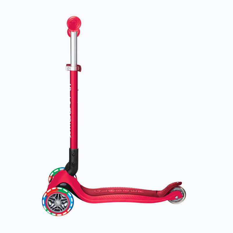 Самокат трьохколісний дитячий Globber Primo Foldable Lights red 2