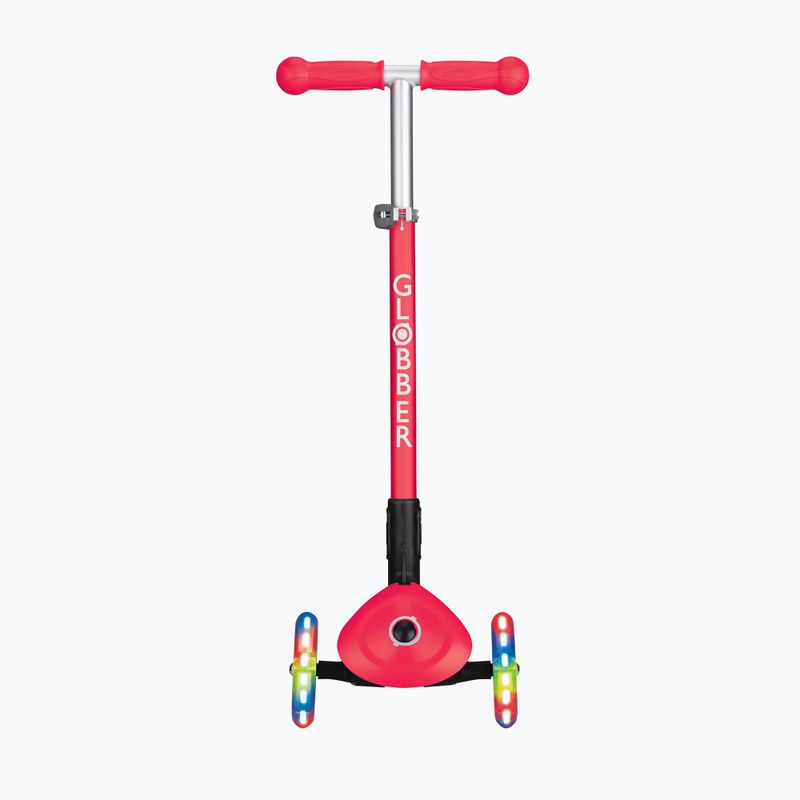Самокат трьохколісний дитячий Globber Primo Foldable Lights red 4