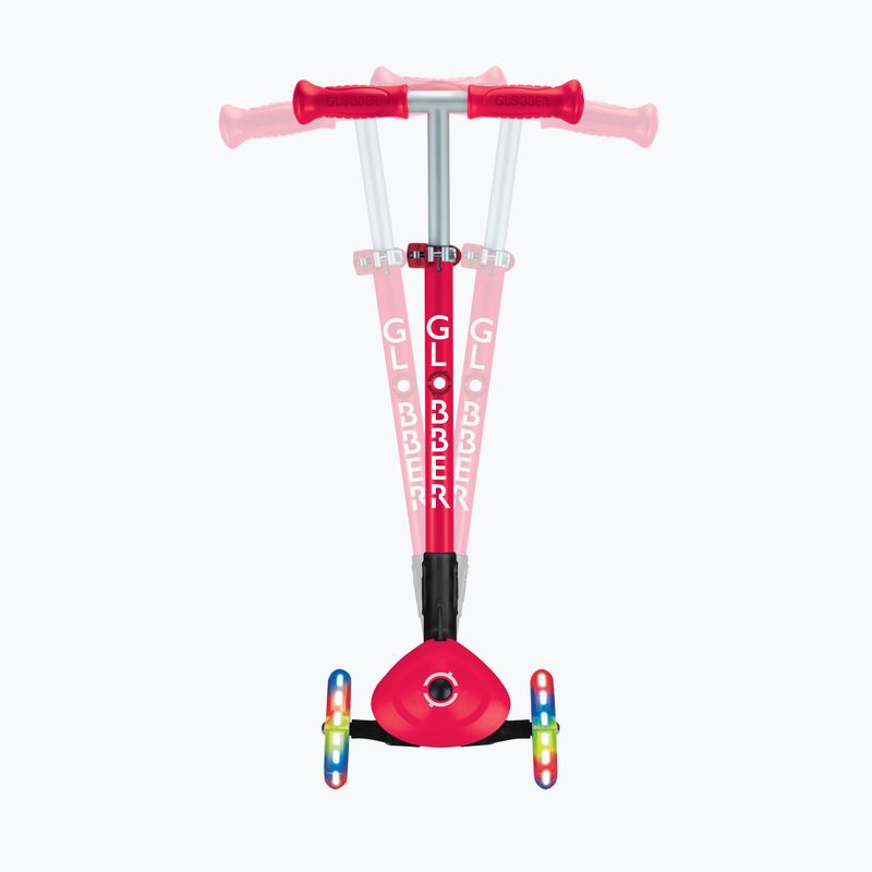Самокат трьохколісний дитячий Globber Primo Foldable Lights red 9