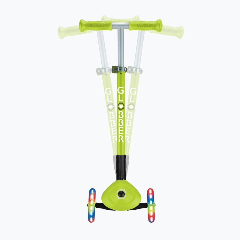 Самокат трьохколісний дитячий Globber Primo Foldable Lights lime green 9