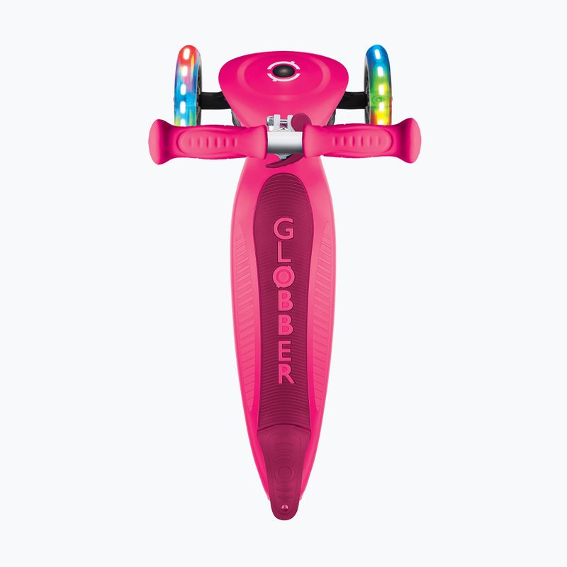 Самокат триколісний дитячий Globber Primo Foldable Lights fuchsia 9