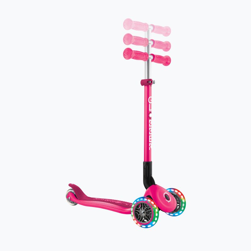 Самокат триколісний дитячий Globber Primo Foldable Lights fuchsia 10