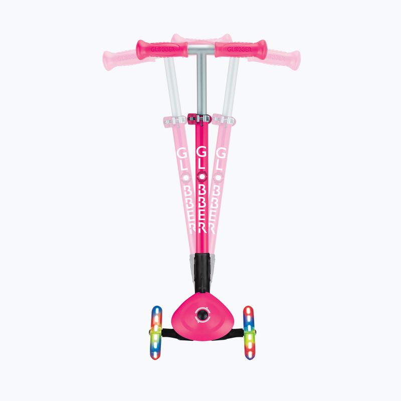 Самокат триколісний дитячий Globber Primo Foldable Lights fuchsia 11