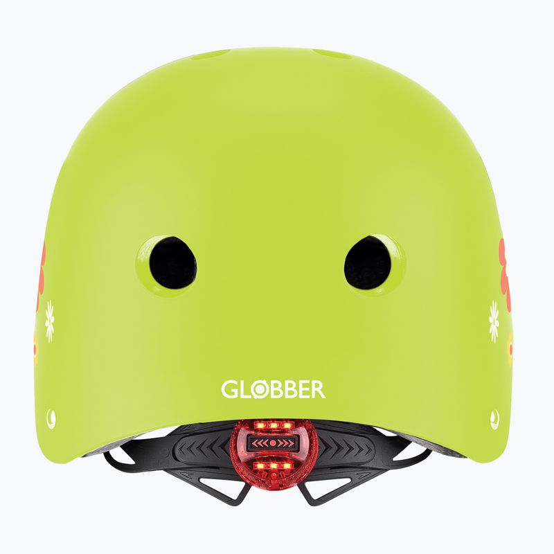 Шолом дитячий Globber Primo Fantasy lime green flower 3